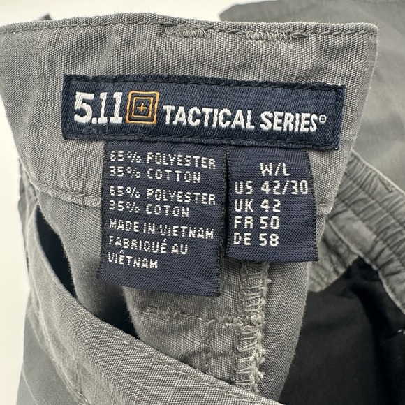 Lot 2 5.11 TACLITE Pro Tactical Pants Style 74273 Mens 42x30 Tan Gray Pockets - Picture 15 of 16